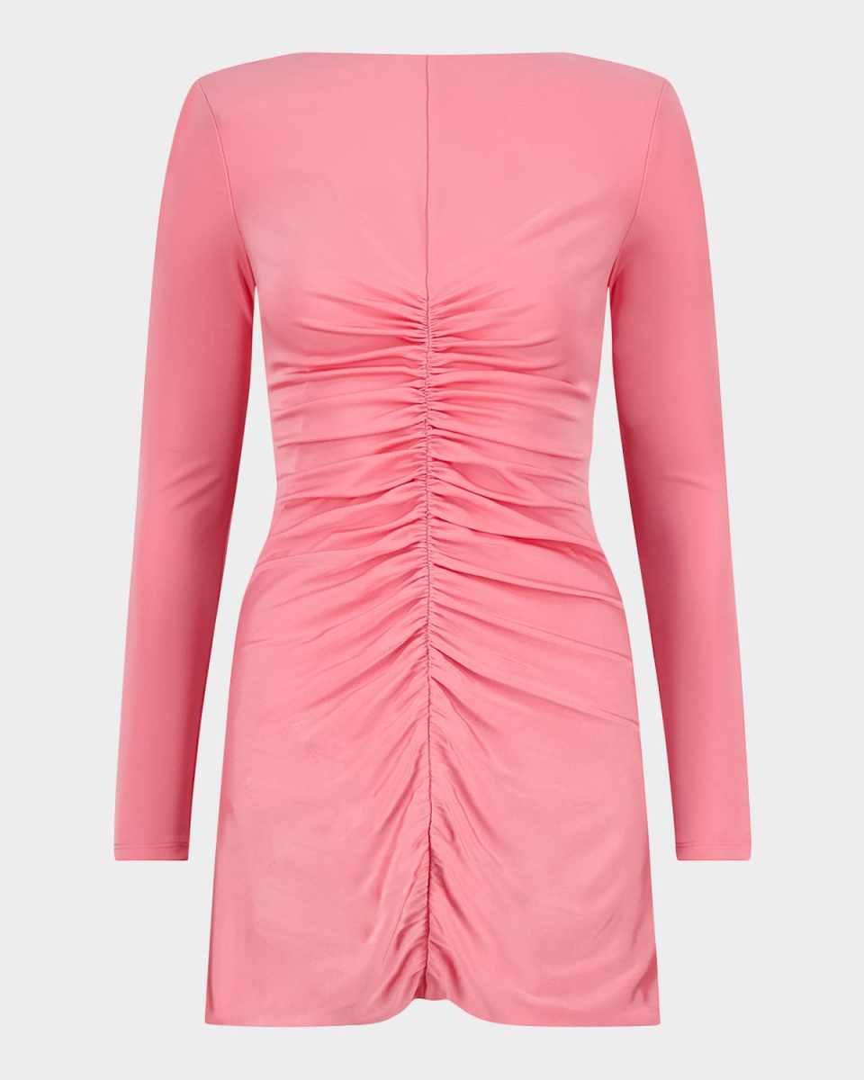 Riley Ruched Jersey Mini Dress